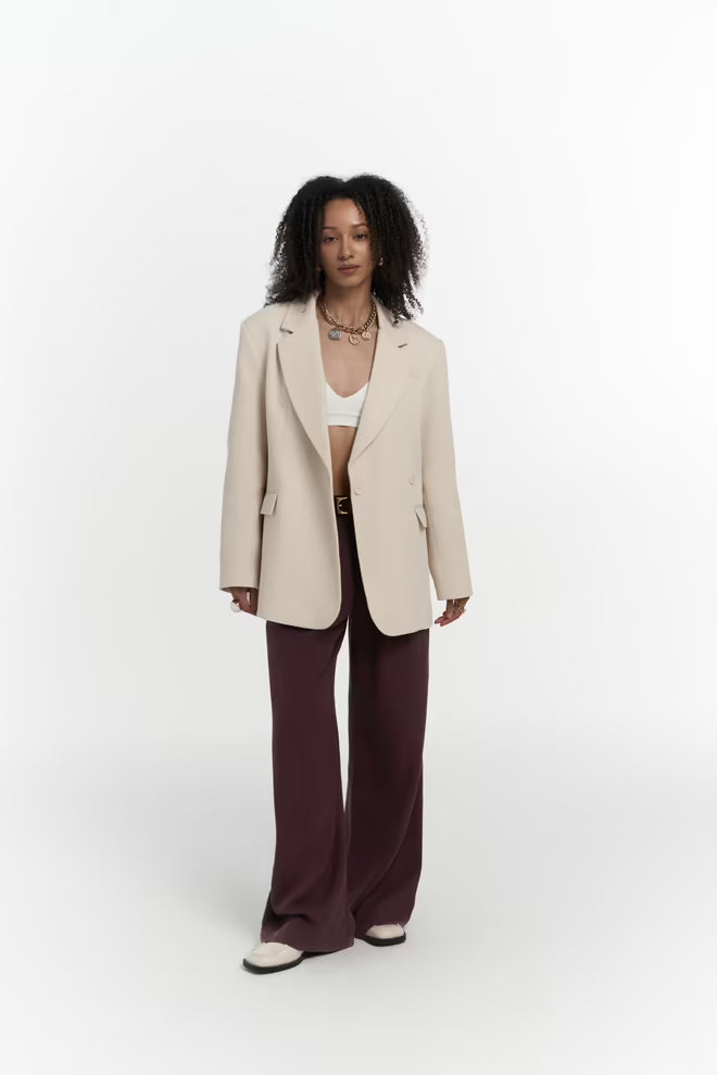 The off-white cotton blazer