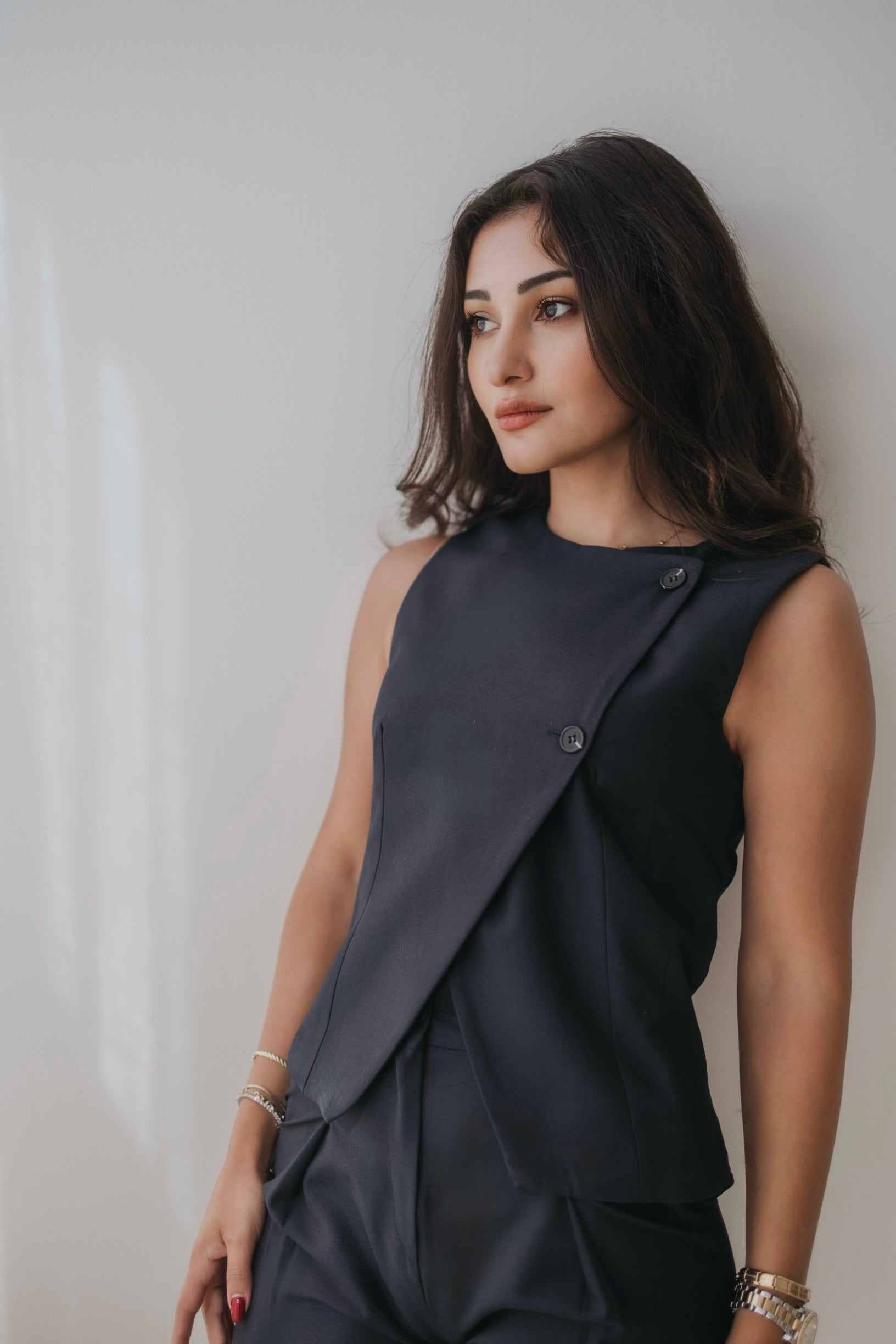 The navy vest
